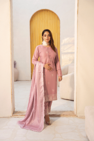 Lenin Embraided Soft Mauve  3 Pc [ Pret ]